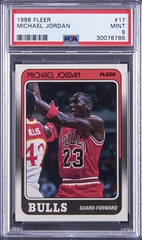 1988/89 Fleer #17 Michael Jordan – PSA MINT 9